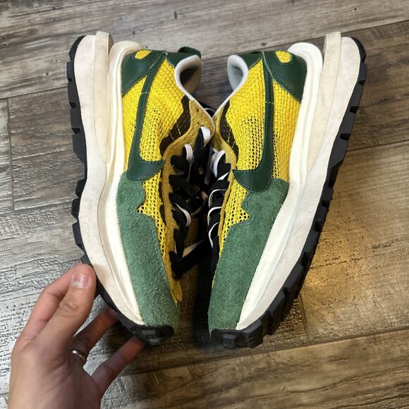 Size 7 - Nike Sacai Vapor Waffle Tour Yellow/Stadium Green (men's) Shoes READ! - Picture 4 of 12